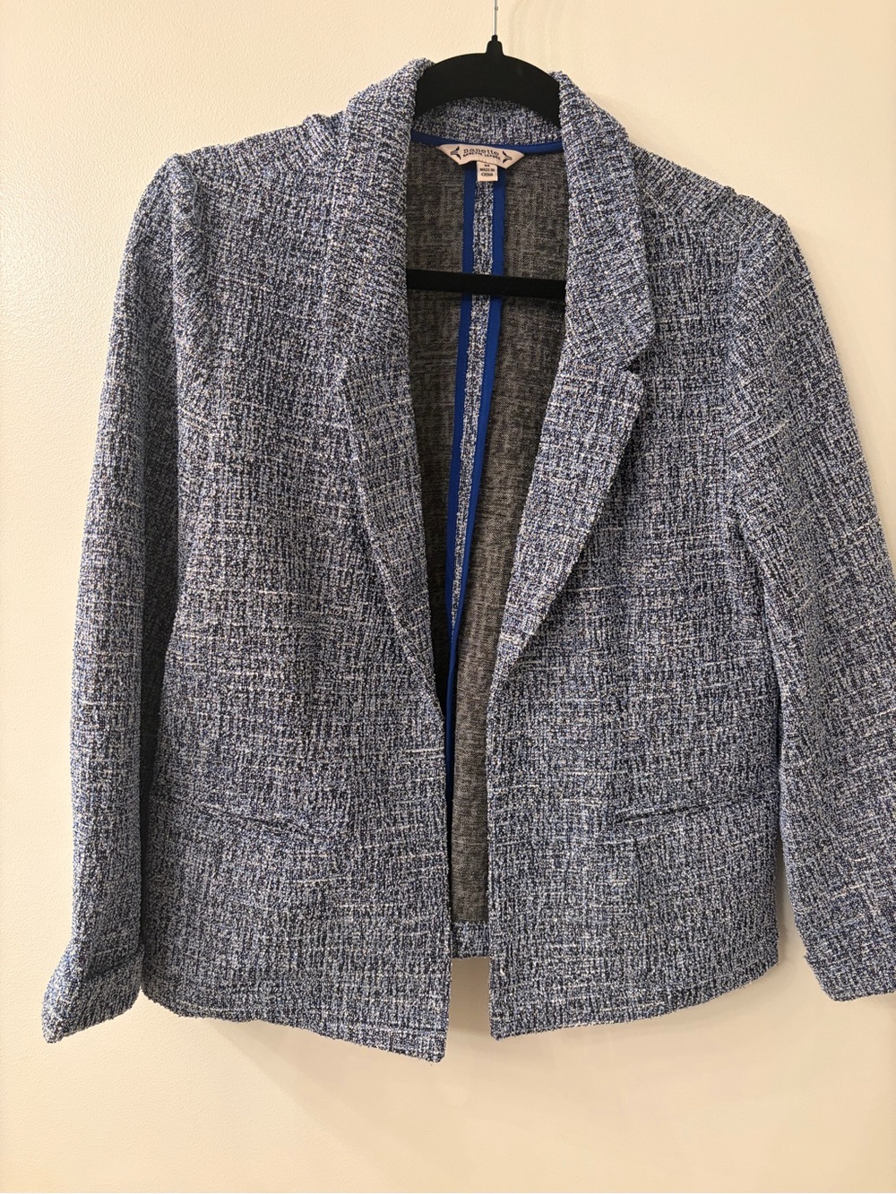Nanette Lepore Blue Tweed Blazer